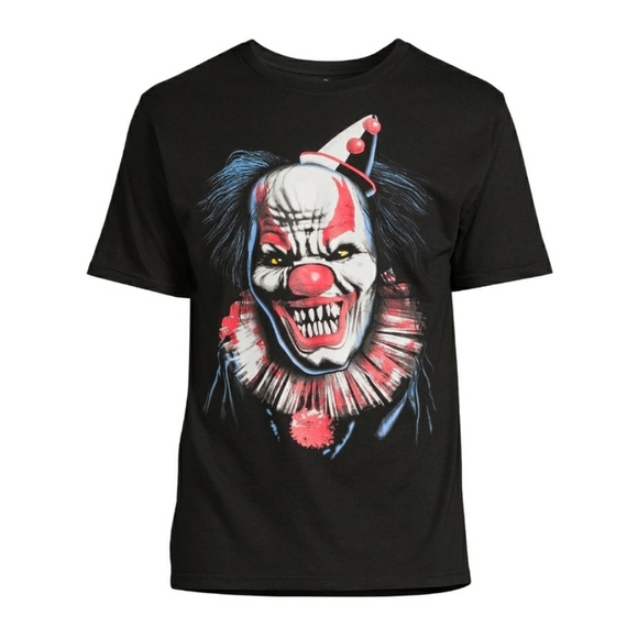 Mens Halloween clown t shirt - Picture 1 of 4